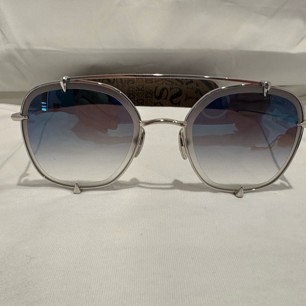 NEW! DITA TALON-TWO 23009-A-SLV SILVER W/ BLUE GRADIENT LENS 100% AUTHENTIC